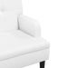 Bankje met rugleuning 112x65,5x75 cm kunstleer wit