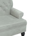 Bank met rugleuning lichtgrijs 119,5x64,5x75 cm fluweel