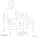 Bank met rugleuning lichtgrijs 119,5x64,5x75 cm fluweel