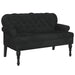 Bank met rugleuning zwart 119,5x64,5x75 cm fluweel