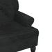 Bank met rugleuning zwart 119,5x64,5x75 cm fluweel