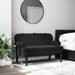 Bank met rugleuning zwart 119,5x64,5x75 cm fluweel