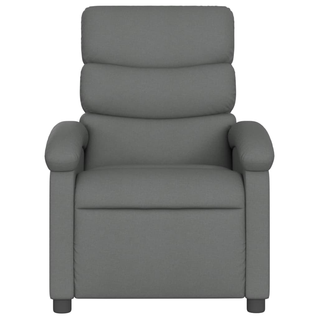 Fauteuil verstelbaar stof donkergrijs