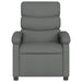 Fauteuil verstelbaar stof donkergrijs