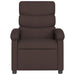 Fauteuil verstelbaar stof donkerbruin