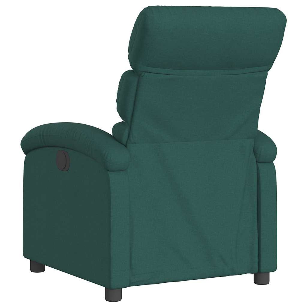 Fauteuil verstelbaar stof donkergroen