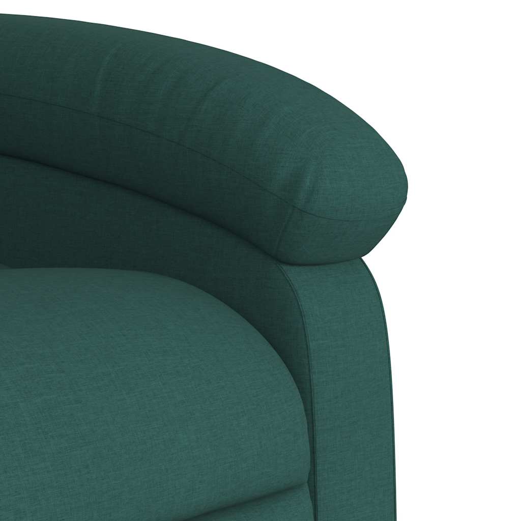 Fauteuil verstelbaar stof donkergroen