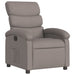 Fauteuil verstelbaar stof taupe