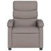 Fauteuil verstelbaar stof taupe