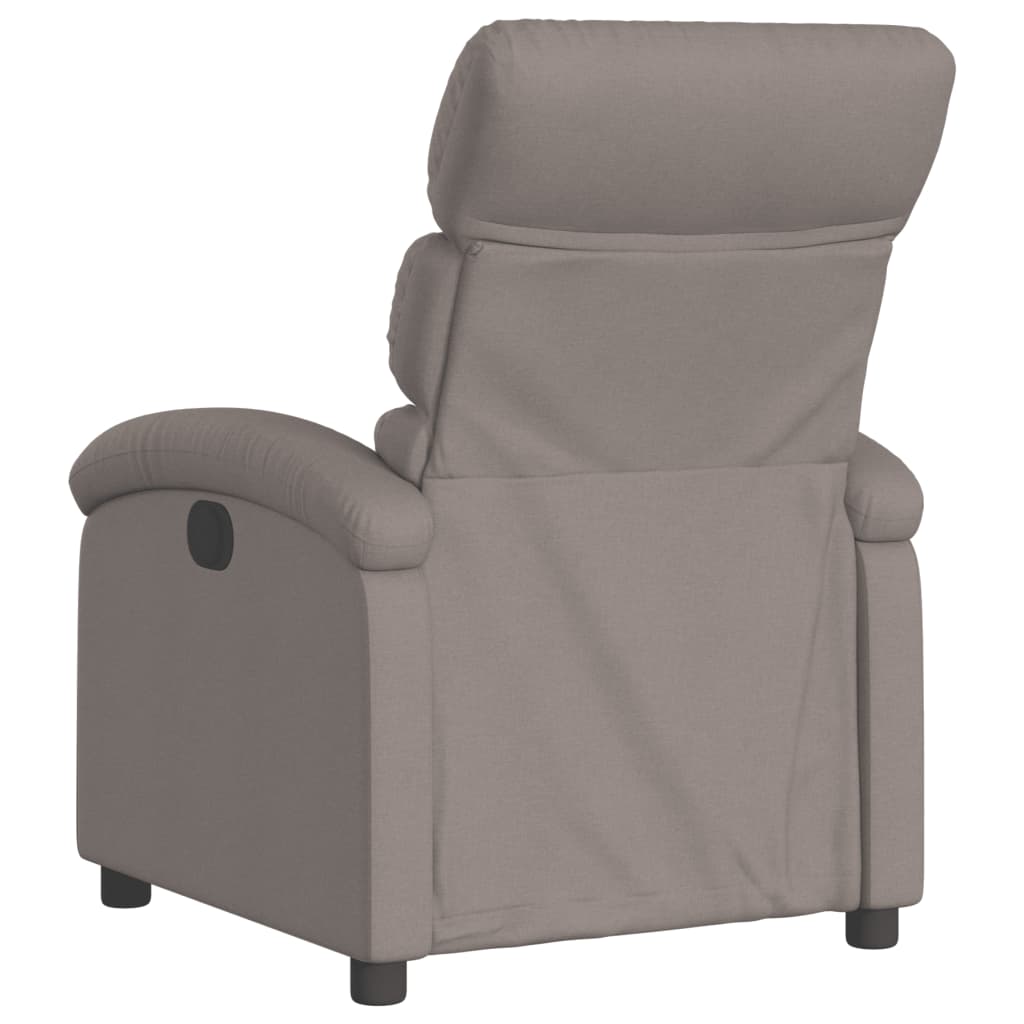 Fauteuil verstelbaar stof taupe