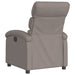 Fauteuil verstelbaar stof taupe
