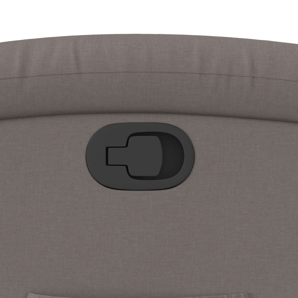 Fauteuil verstelbaar stof taupe