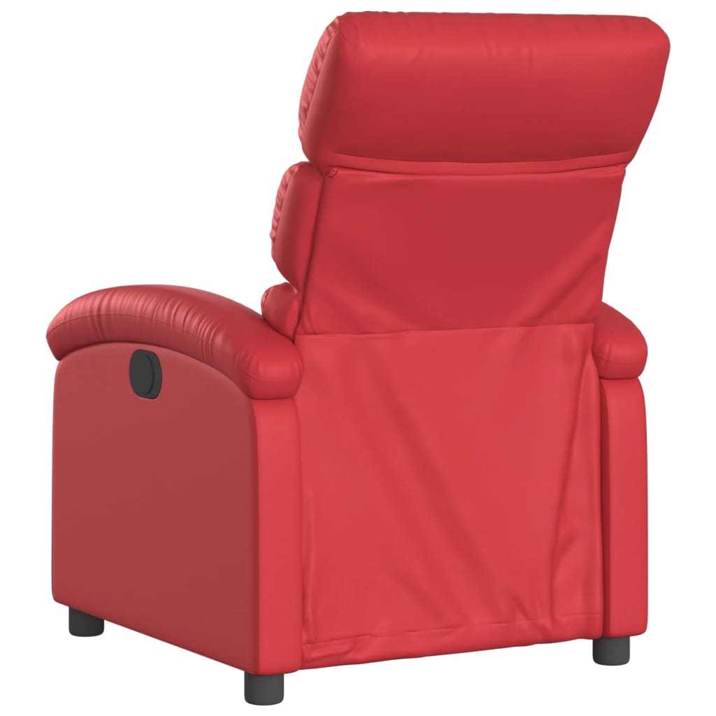 Fauteuil verstelbaar kunstleer rood