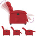 Fauteuil verstelbaar kunstleer rood
