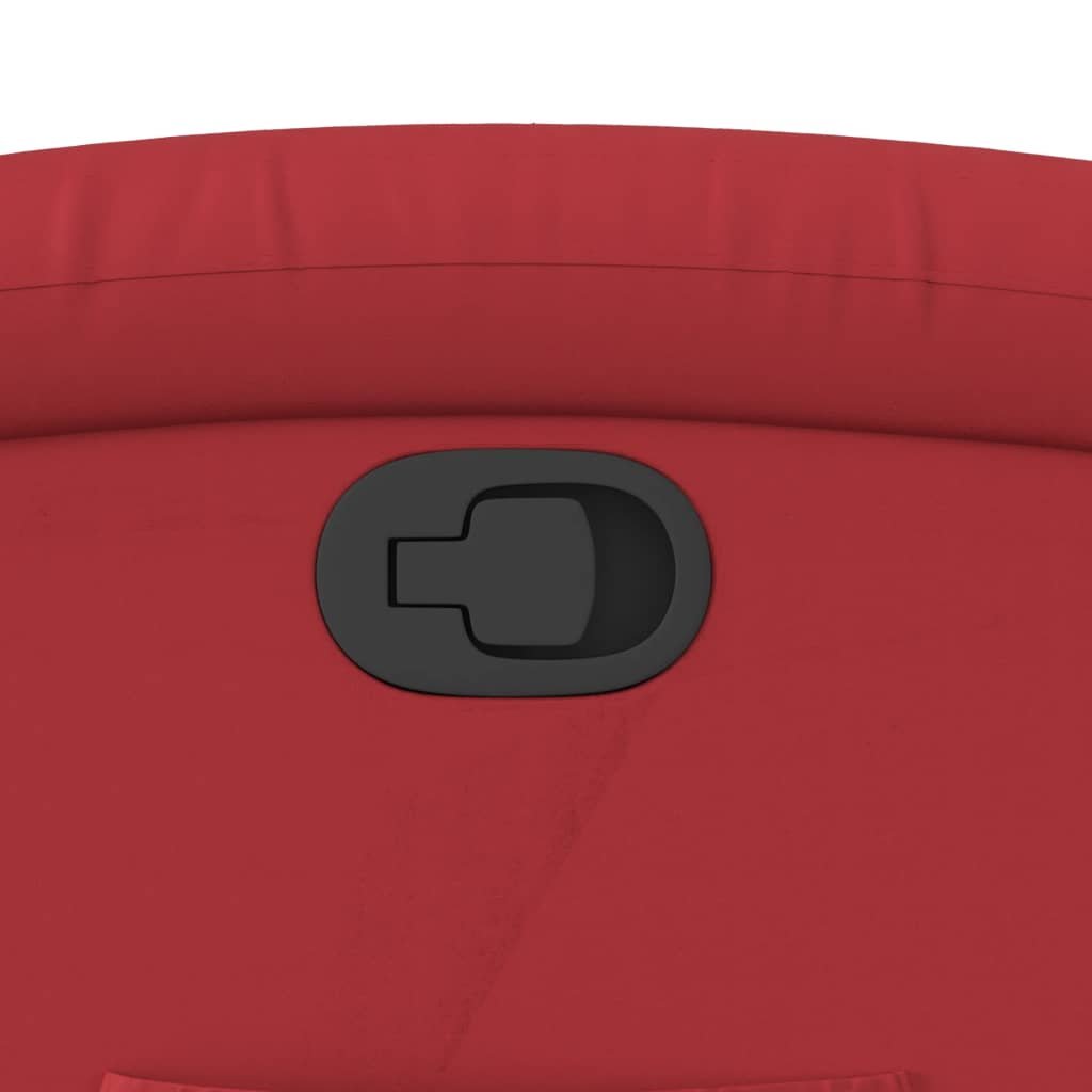 Fauteuil verstelbaar kunstleer rood