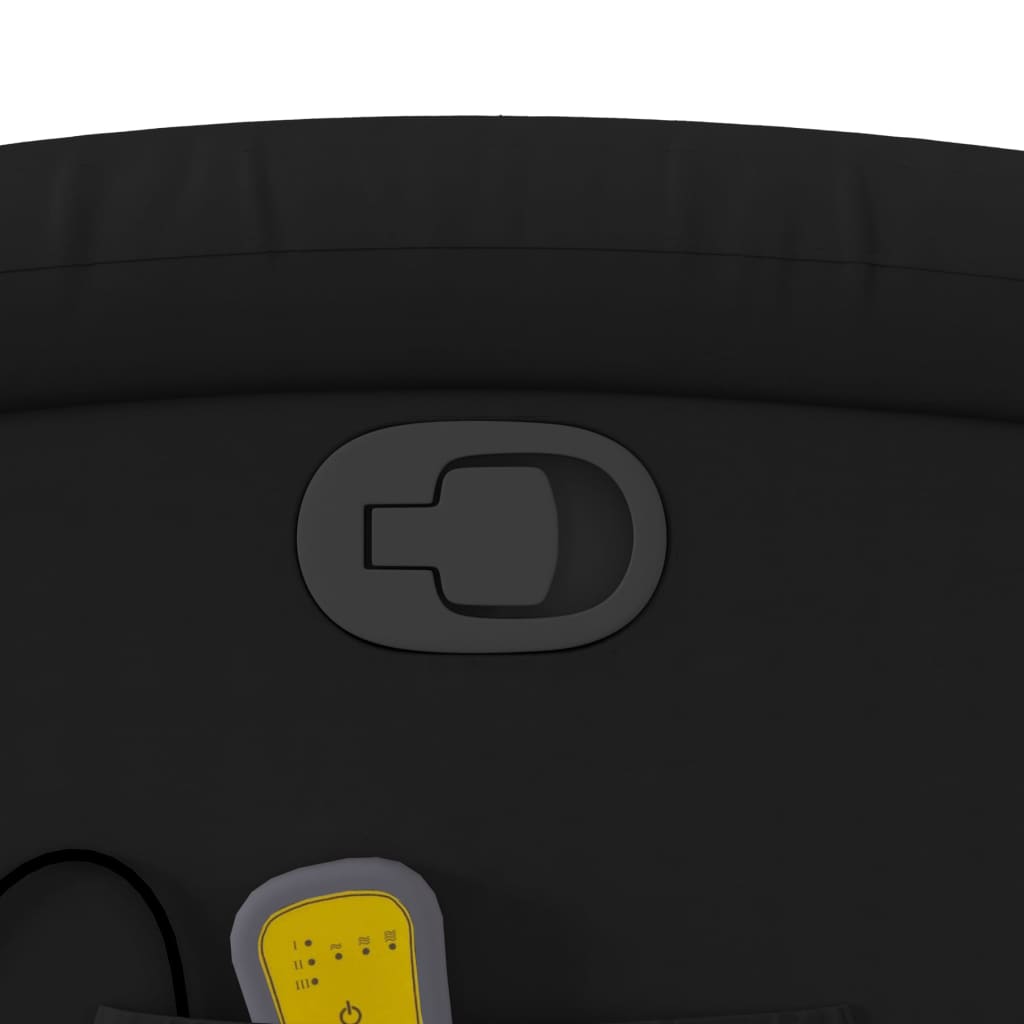 Massagestoel verstelbaar kunstleer zwart