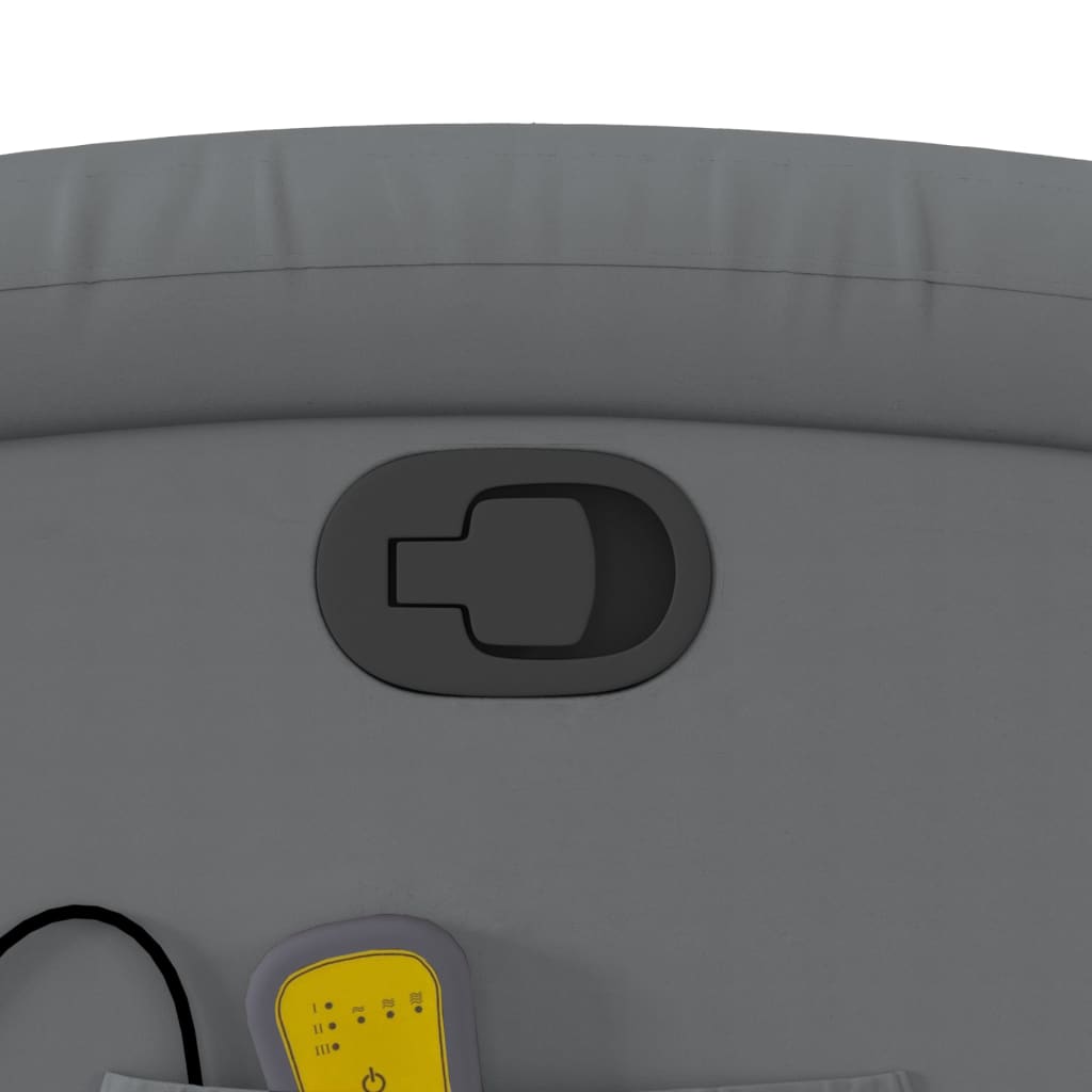 Massagestoel verstelbaar kunstleer grijs