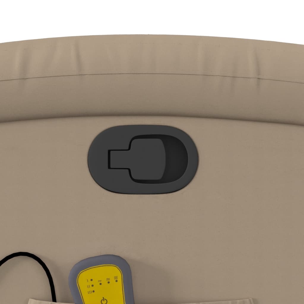 Massagestoel verstelbaar kunstleer cappuccinokleurig