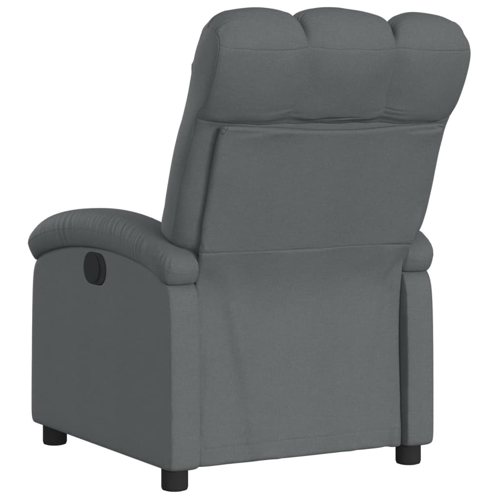 Fauteuil verstelbaar stof donkergrijs