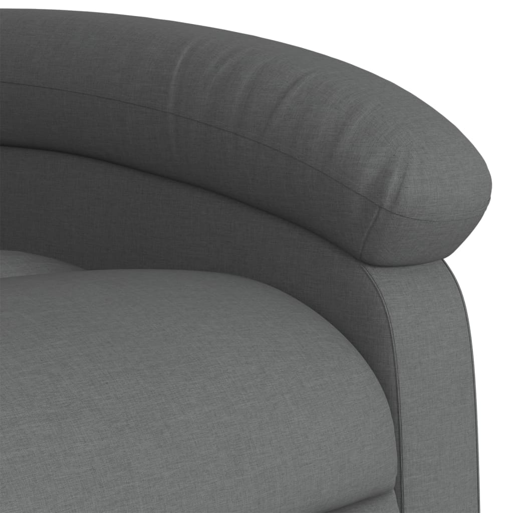 Fauteuil verstelbaar stof donkergrijs