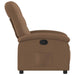 Fauteuil verstelbaar stof bruin