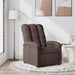 Fauteuil verstelbaar stof donkerbruin