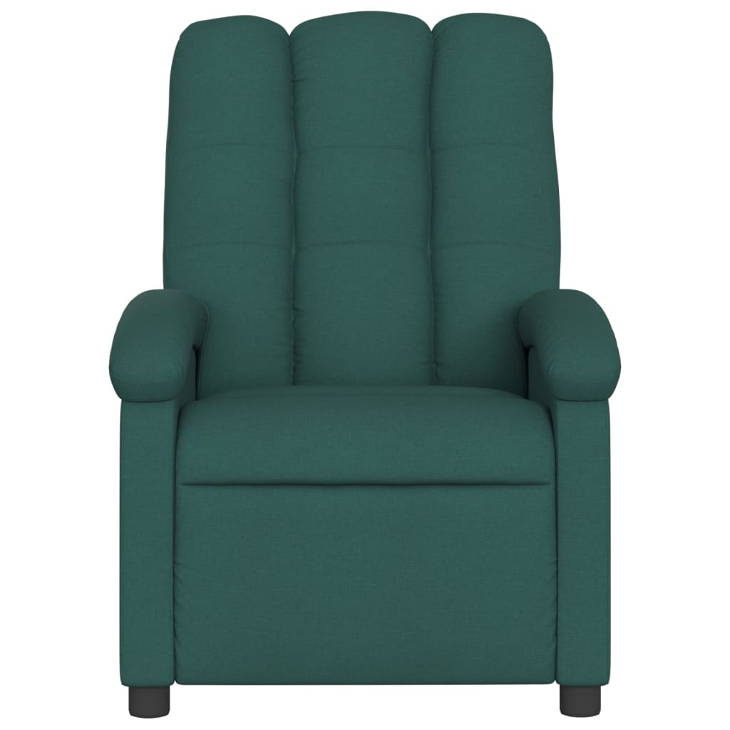 Fauteuil verstelbaar stof donkergroen