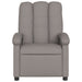 Fauteuil verstelbaar stof taupe