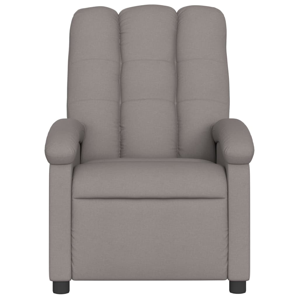 Massagestoel verstelbaar stof taupe