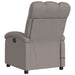 Massagestoel verstelbaar stof taupe