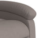 Massagestoel verstelbaar stof taupe