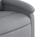 Fauteuil verstelbaar stof lichtgrijs