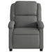 Fauteuil verstelbaar stof donkergrijs