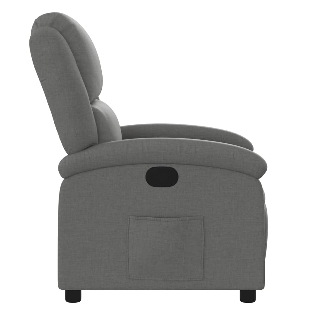 Fauteuil verstelbaar stof donkergrijs