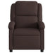 Fauteuil verstelbaar stof donkerbruin