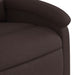 Fauteuil verstelbaar stof donkerbruin