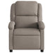Fauteuil verstelbaar stof taupe