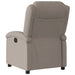 Fauteuil verstelbaar stof taupe