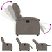 Fauteuil verstelbaar stof taupe