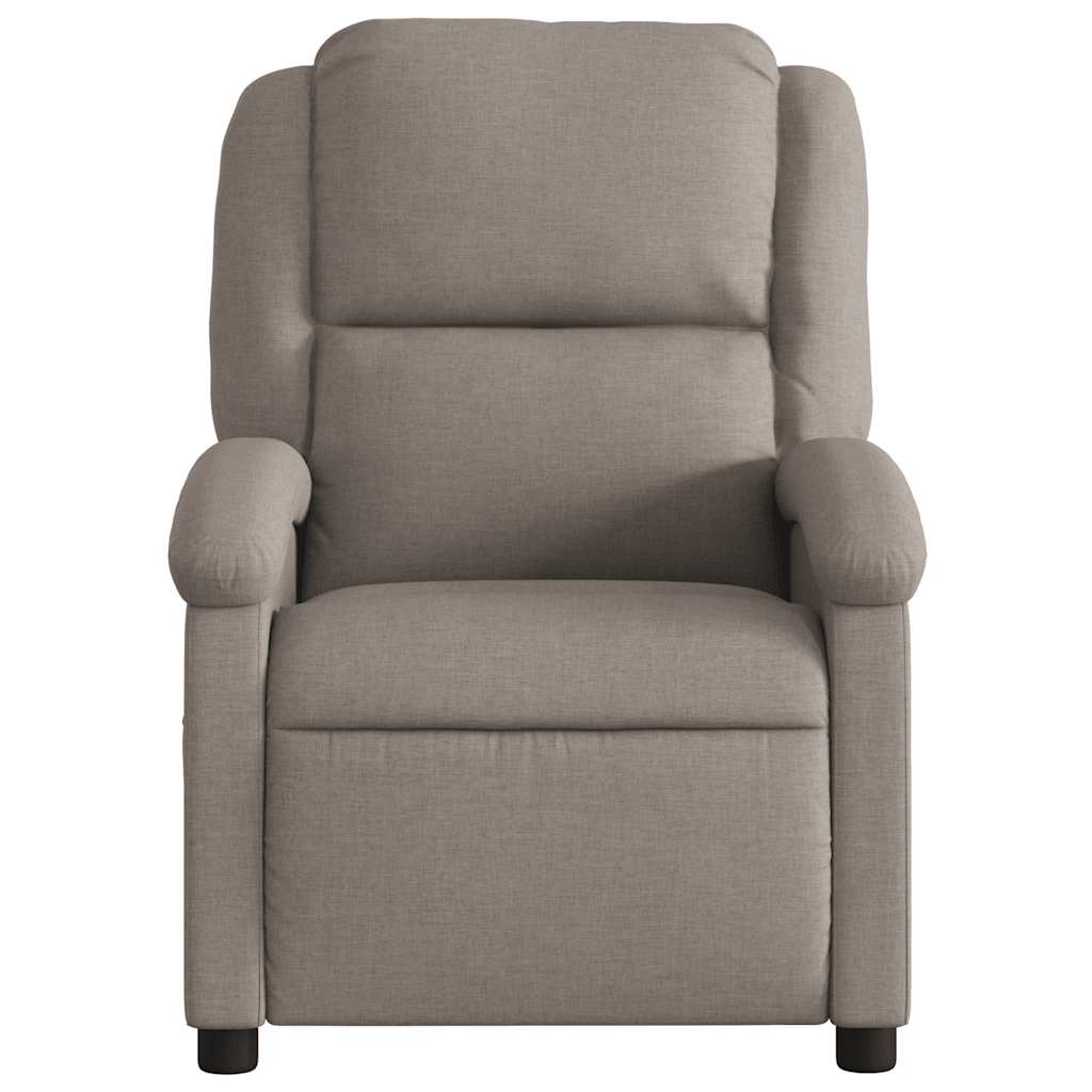 Massagestoel verstelbaar stof taupe