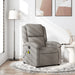 Massagestoel verstelbaar stof taupe