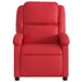Fauteuil verstelbaar kunstleer rood