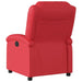 Fauteuil verstelbaar kunstleer rood