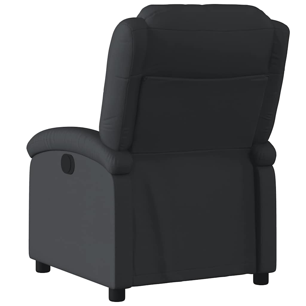 Relaxfauteuil Zwart Echt Leer
