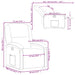 Fauteuil echt leer crèmekleurig
