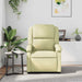 Fauteuil echt leer crèmekleurig
