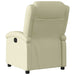 Fauteuil echt leer crèmekleurig