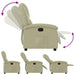 Fauteuil echt leer crèmekleurig