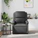 Fauteuil echt leer grijs