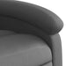 Fauteuil echt leer grijs